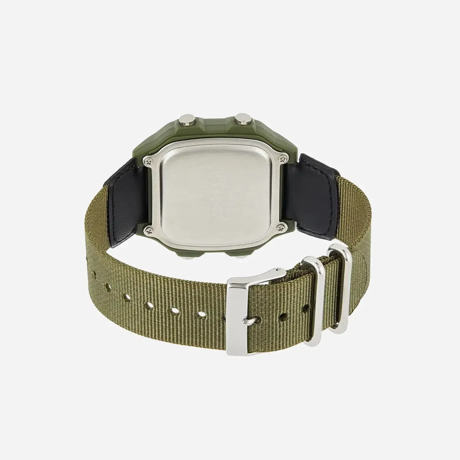 Casio Youth AE-1200WHB-3BV Digital Grey Dial Green Cloth Band Strap Watch