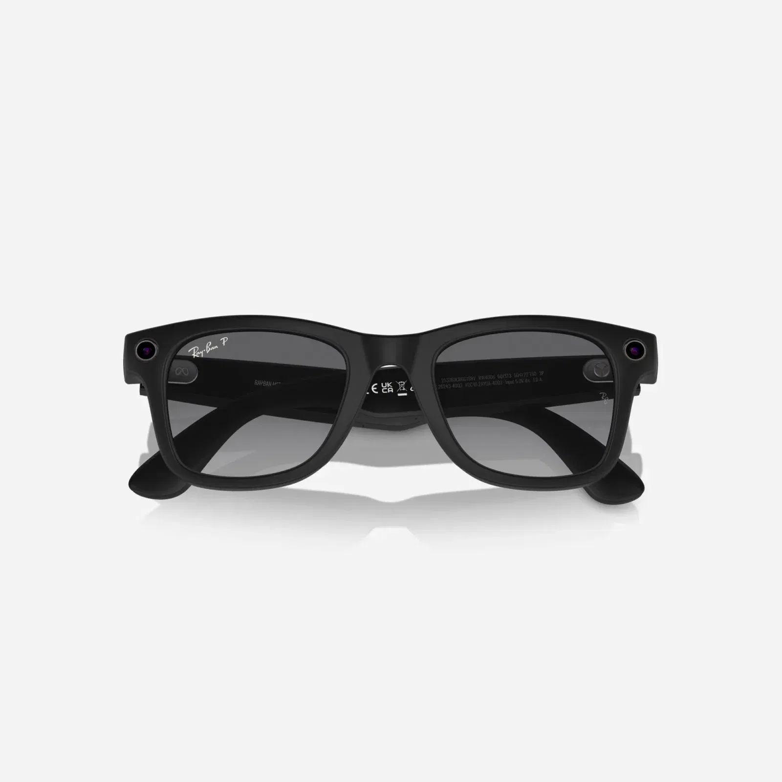 Ray-Ban Meta Wayfarer Large Matte Black Graphite Gradient Polarized Gen 1