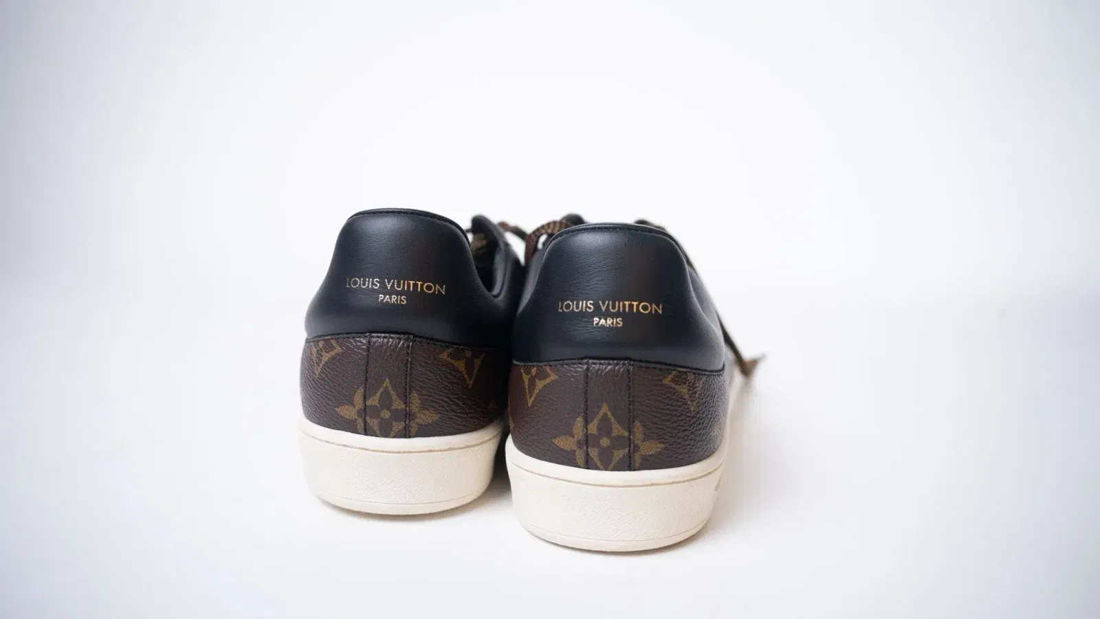 LOUIS VUITTON Luxembourg Sneakers Brown Logo Monogram (UK 7)