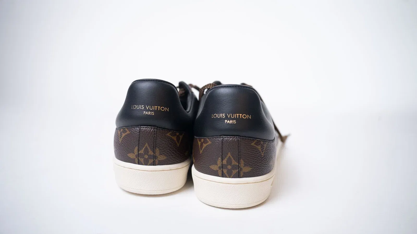 LOUIS VUITTON Luxembourg Sneakers Brown Logo Monogram (UK 7)