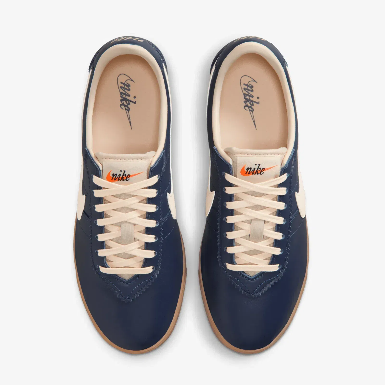 Nike ASTROGRABBER LEATHER { MIDNIGHT NAVY/MUSLIN-GUM LIGHT BROWN