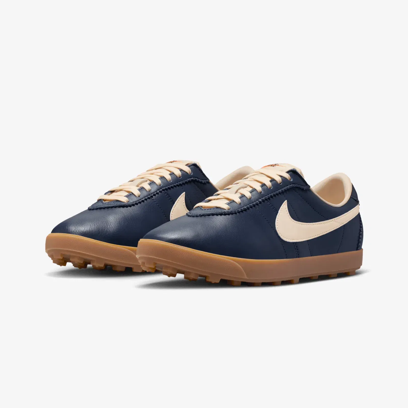 Nike ASTROGRABBER LEATHER { MIDNIGHT NAVY/MUSLIN-GUM LIGHT BROWN