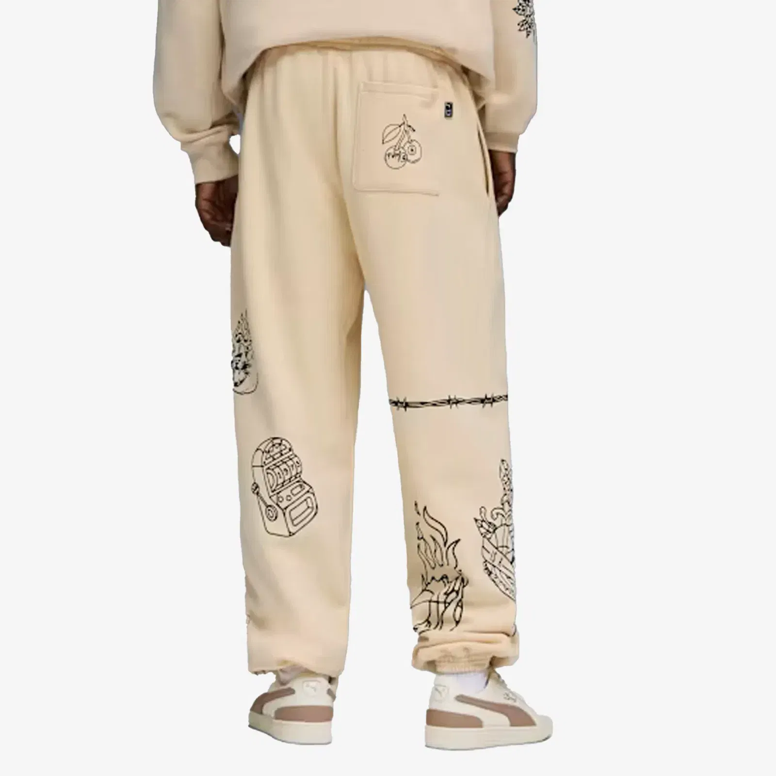 PUMA SWISH N' INK RELAXED BASKETBALL SWEATPANTS { CANVAS