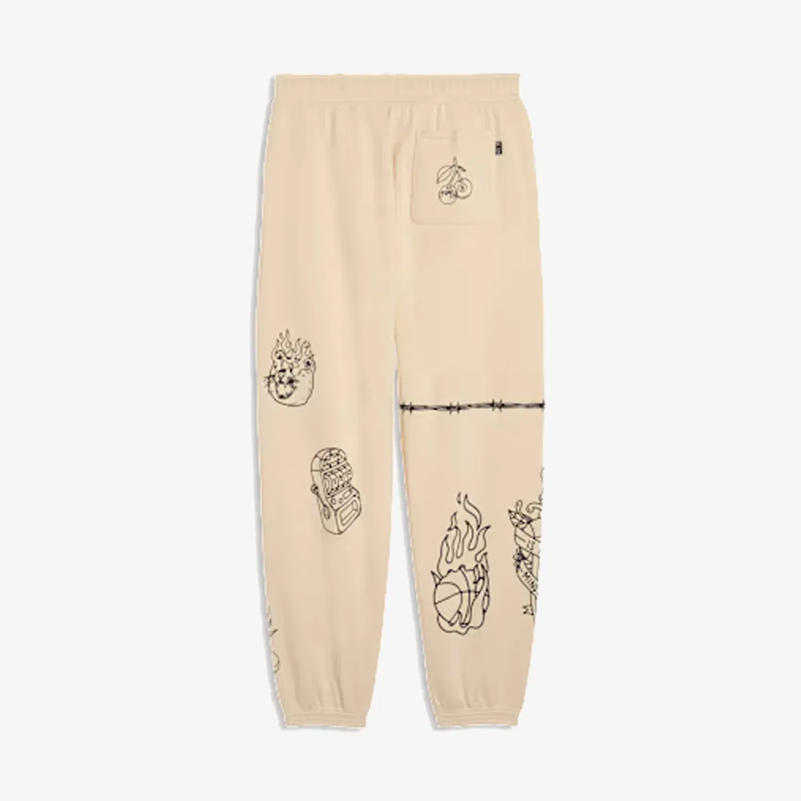 PUMA SWISH N' INK RELAXED BASKETBALL SWEATPANTS { CANVAS