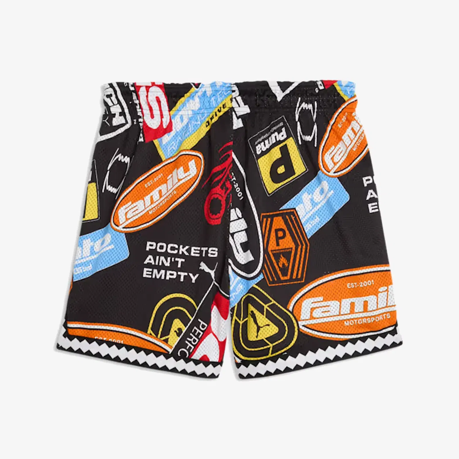 PUMA x FAST & FURIOUS MESH SHORTS { PUMA BLACK - AOP