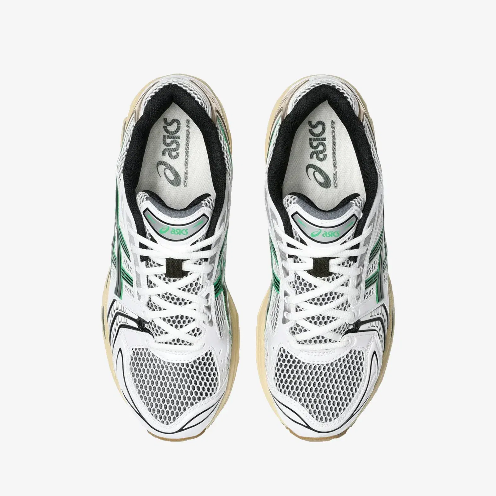 ASICS GEL-KAYANO 14 { WHITE/HINOKI BEIGE