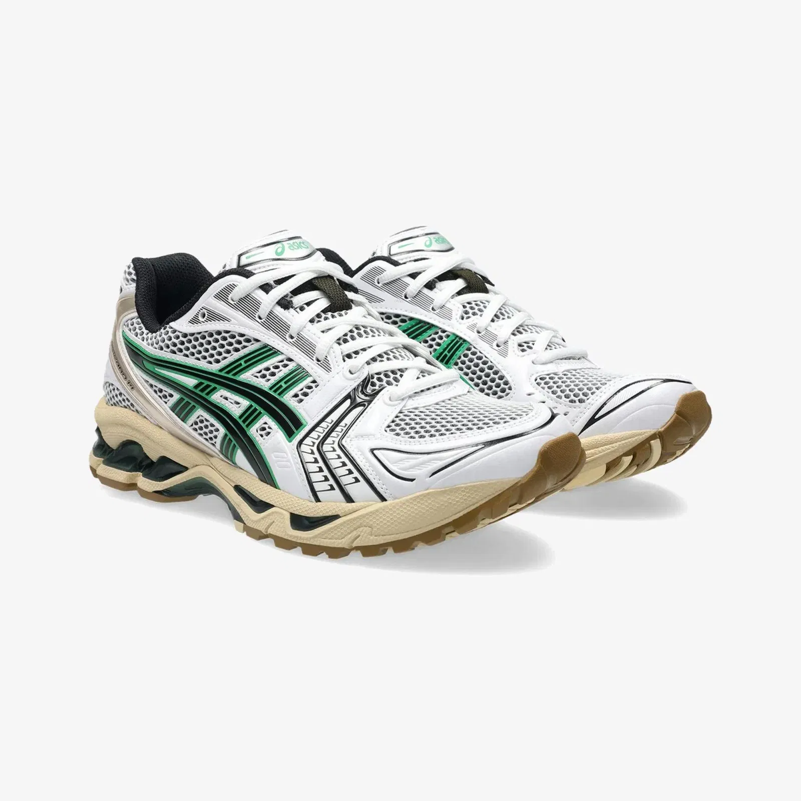 ASICS GEL-KAYANO 14 { WHITE/HINOKI BEIGE