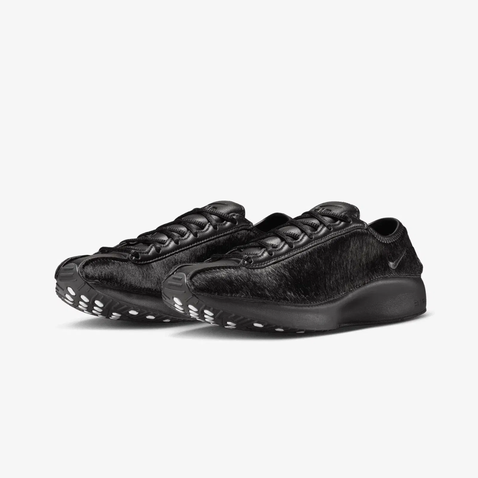 Nike AIR SUPERFLY LX PONY HAIR LEATHER { BLACK/OFF NOIR-PHOTON DUST