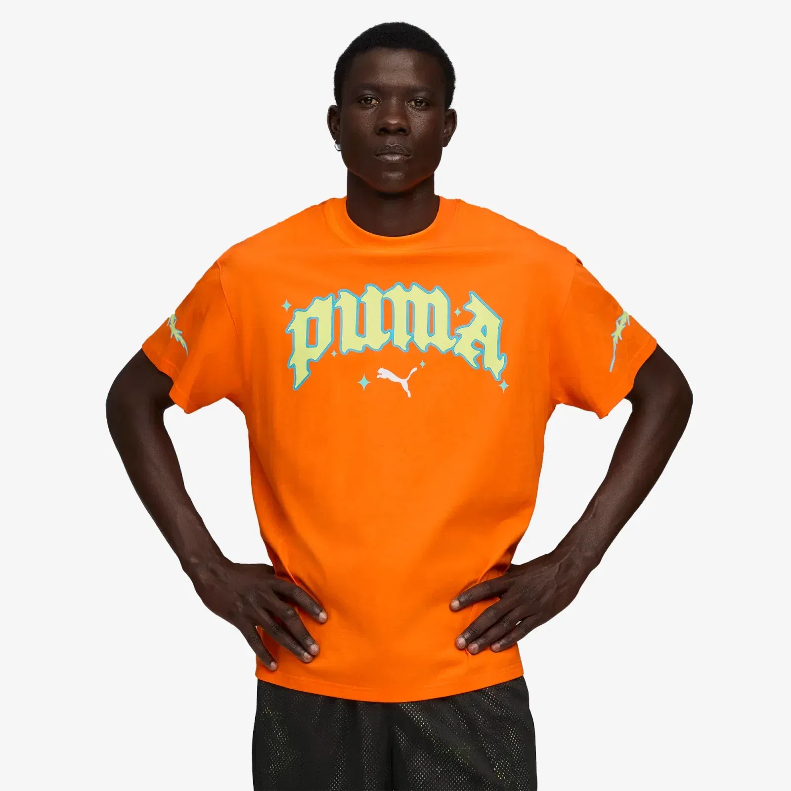 PUMA x RICK AND MORTY T-Shirt 2 { RICKIE ORANGE