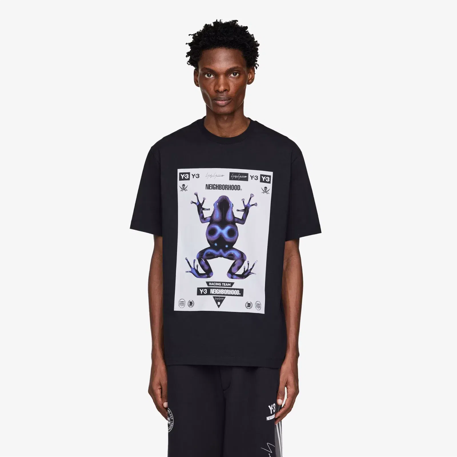 Y-3 NBHD GRAPHIC TEE { BLACK