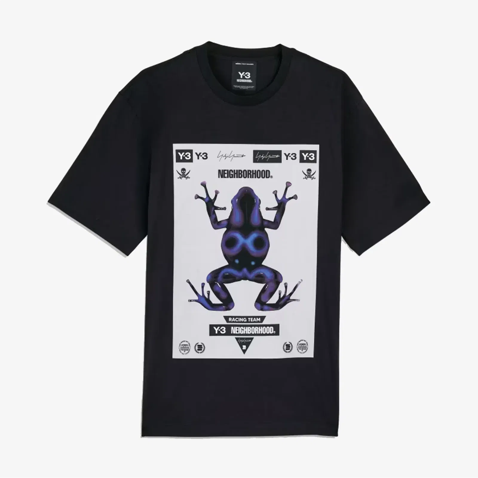 Y-3 NBHD GRAPHIC TEE { BLACK