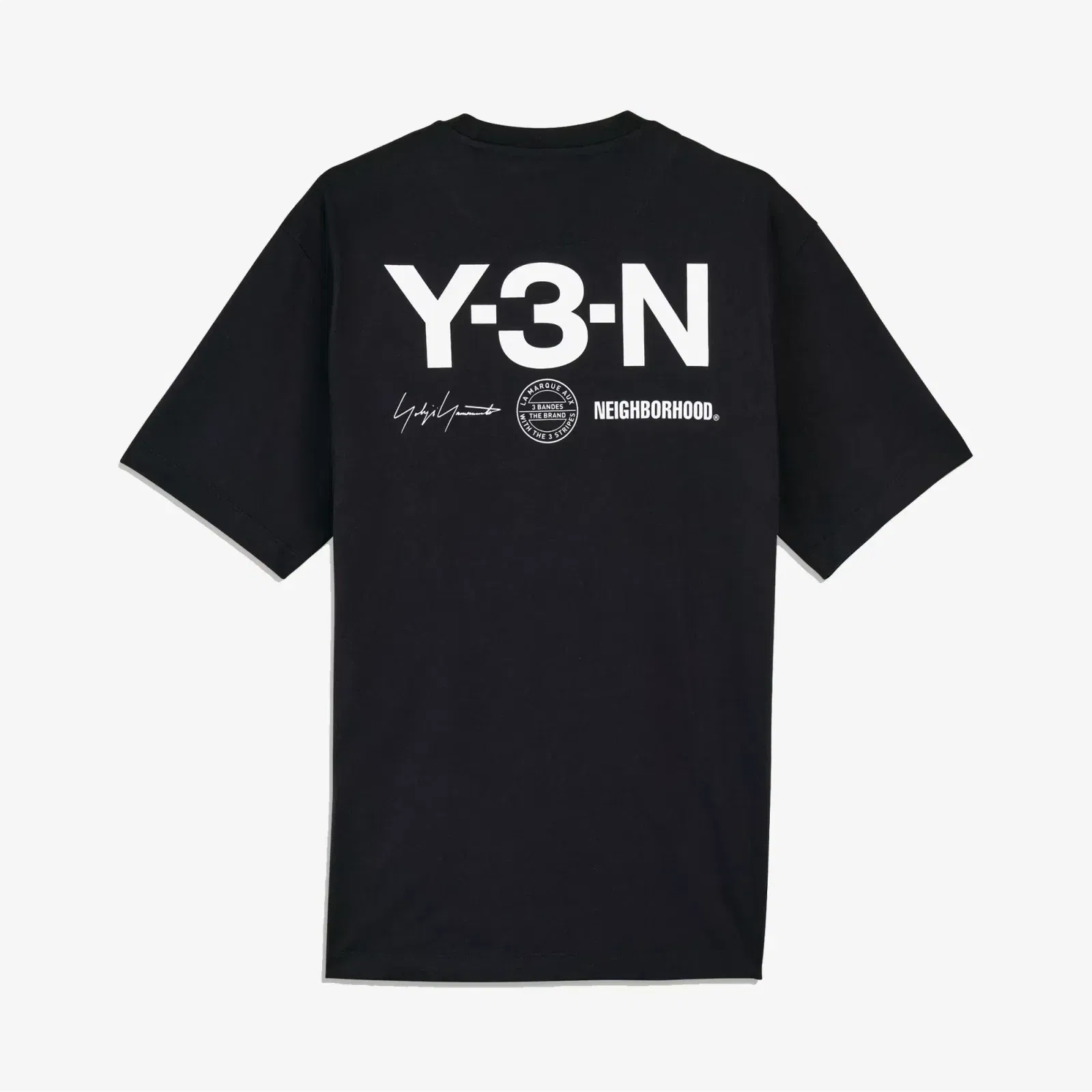 Y-3 NBHD GRAPHIC TEE { BLACK