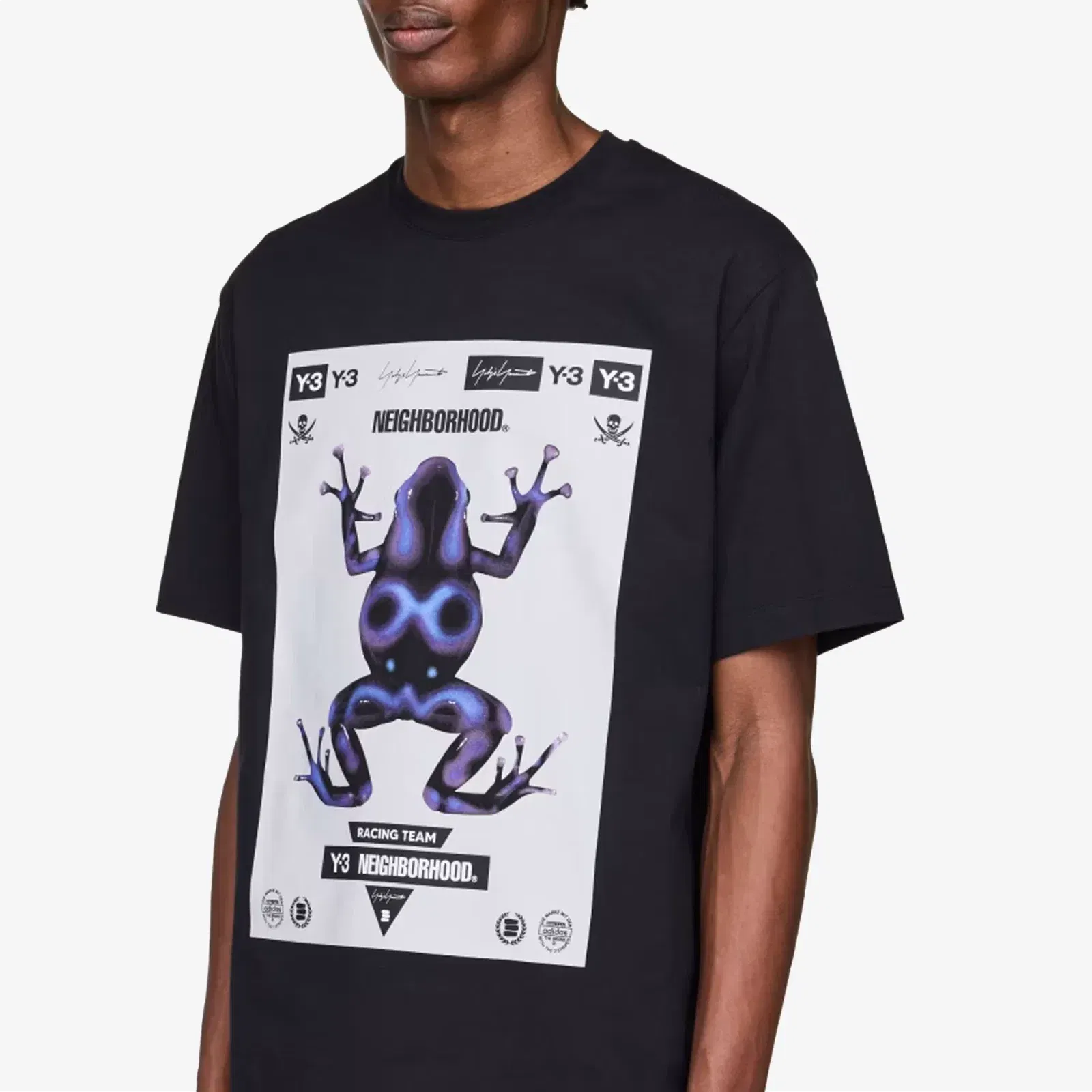 Y-3 NBHD GRAPHIC TEE { BLACK