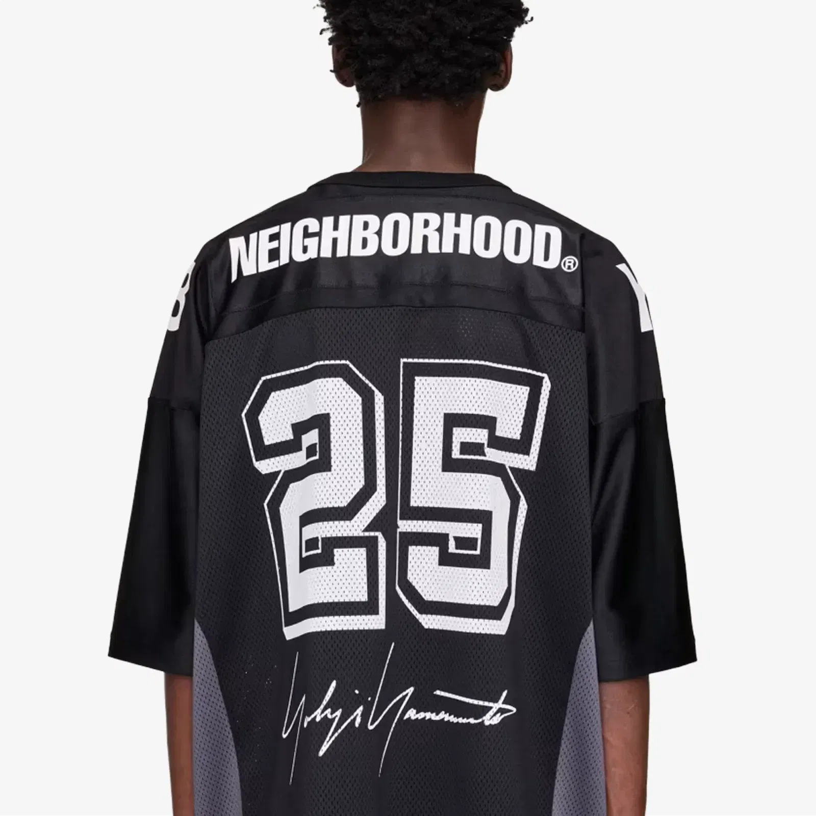 Y-3 NBHD FOOTBALL JERSEY { BLACK