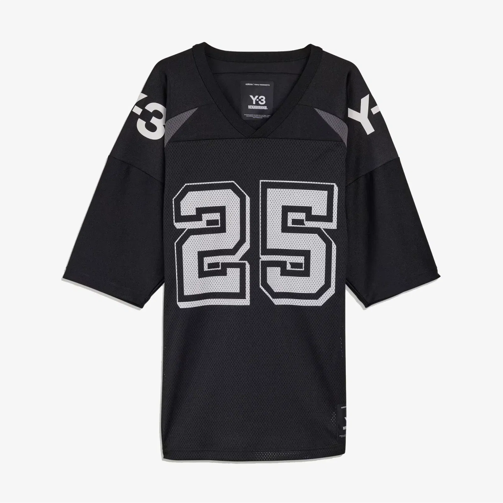 Y-3 NBHD FOOTBALL JERSEY { BLACK