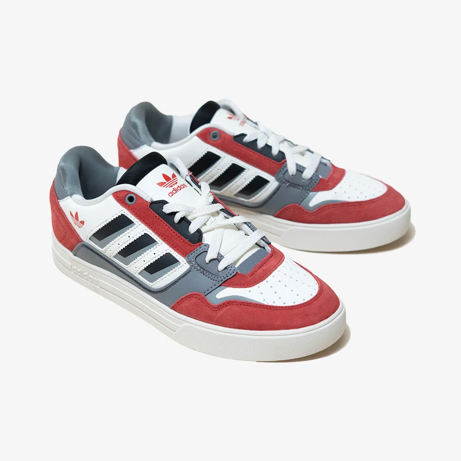 Adidas DROP STEP LOW 2.0 { OWHITE/GRETHR/COLRED