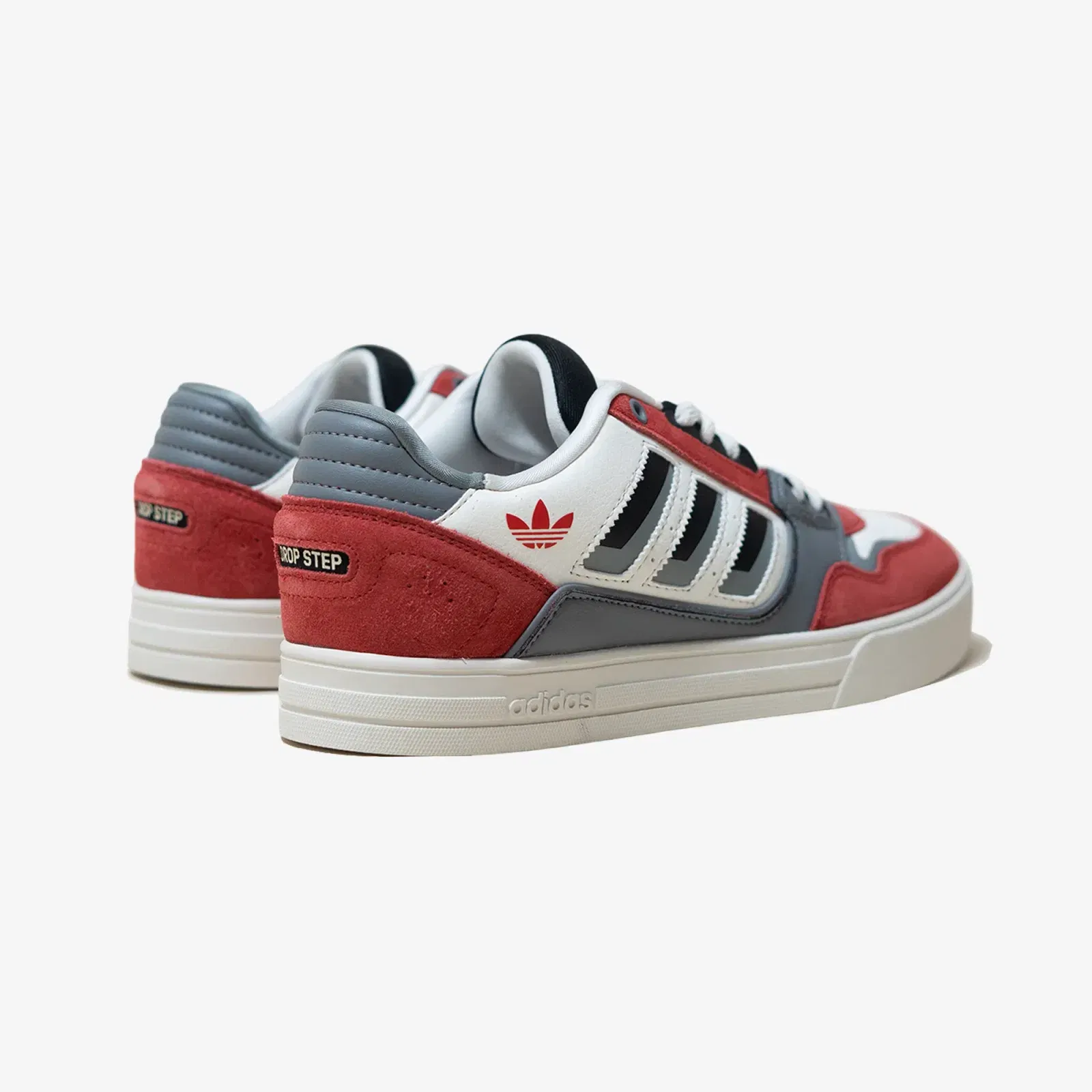 Adidas DROP STEP LOW 2.0 { OWHITE/GRETHR/COLRED