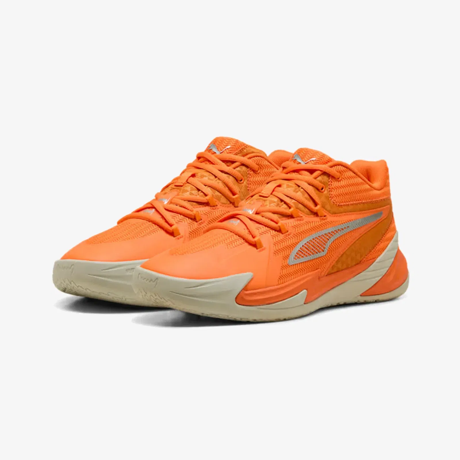 Puma THE DAGGER BASKETBALL { ORANGE GLO-PUMA SILVER-SEDATE GRAY