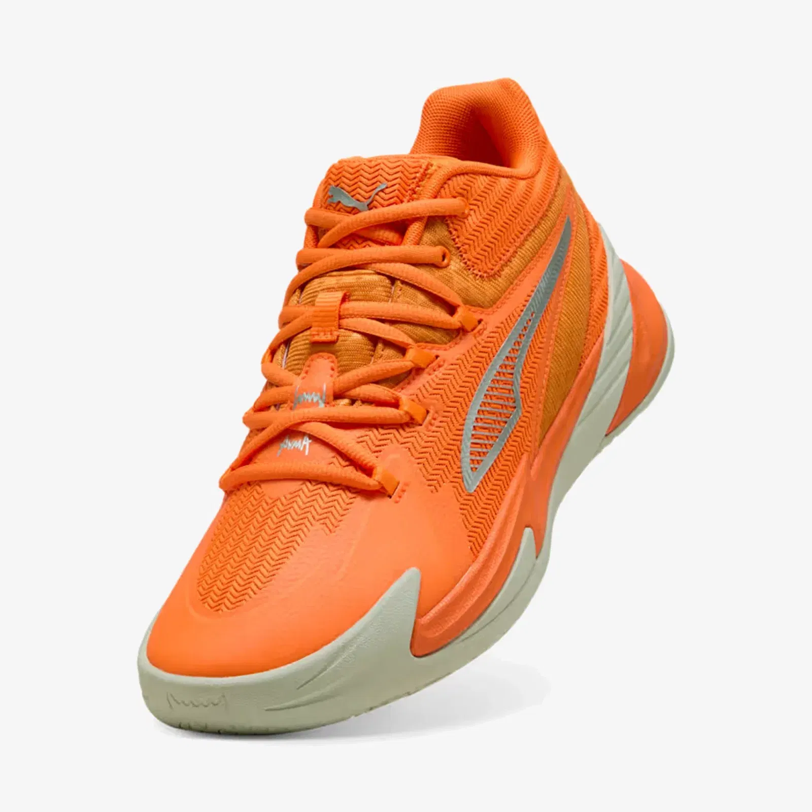 Puma THE DAGGER BASKETBALL { ORANGE GLO-PUMA SILVER-SEDATE GRAY