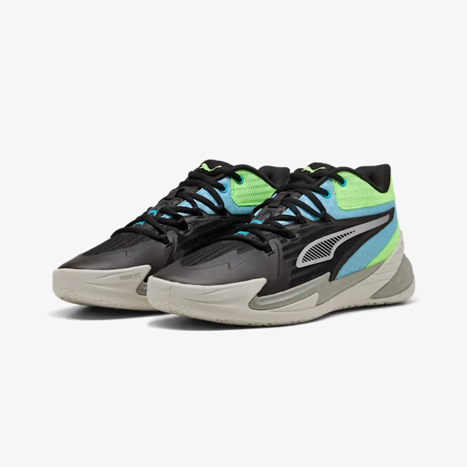 Puma THE DAGGER BASKETBALL { PUMA BLACK/BRIGHT AQUA-GREEN GLARE