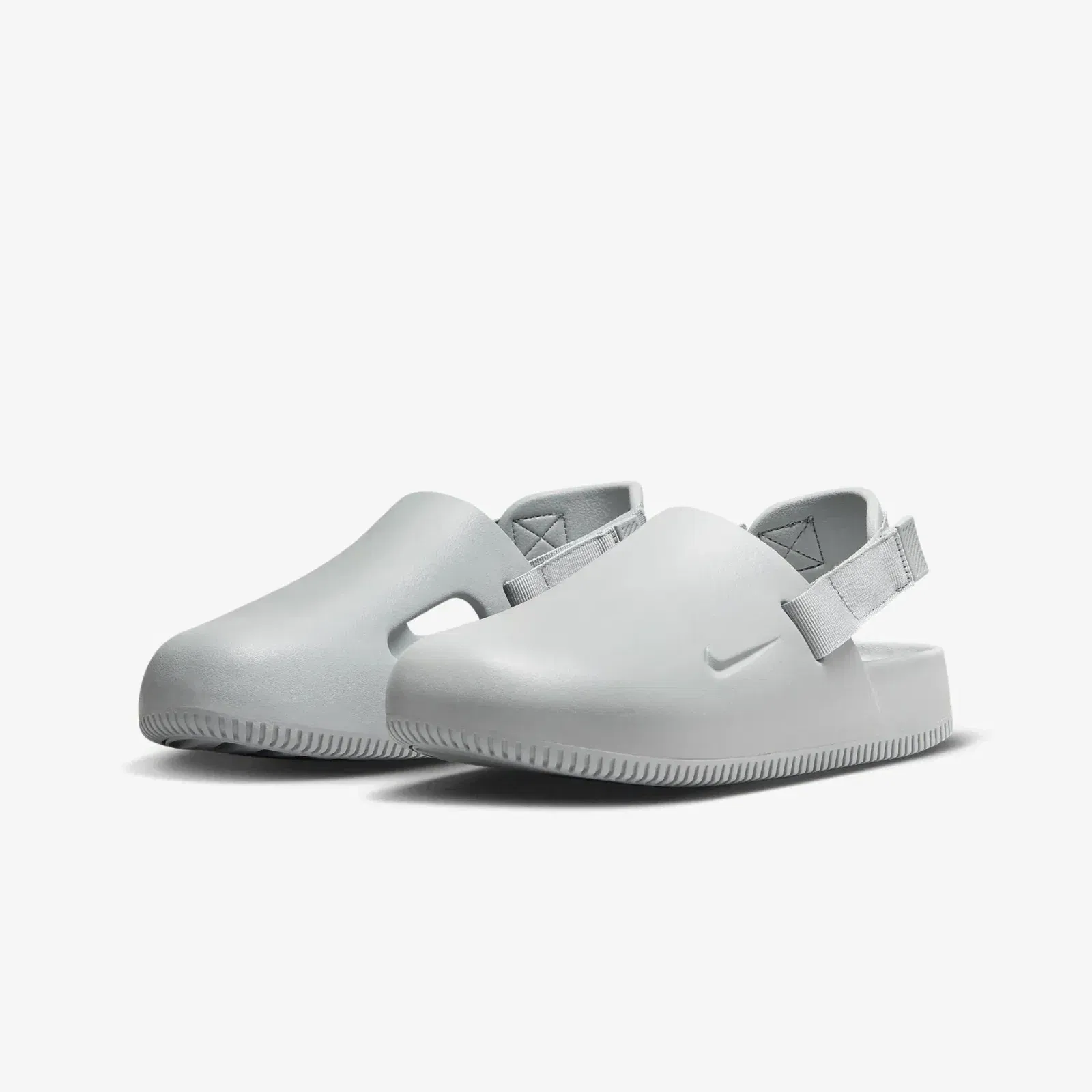 Nike CALM MULES { LT SMOKE GREY/LT SMOKE GREY