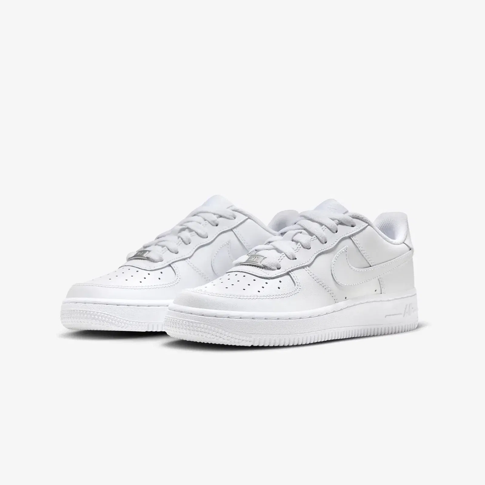 Nike AIR FORCE 1 LE (GS) "WHITE/WHITE/WHITE"