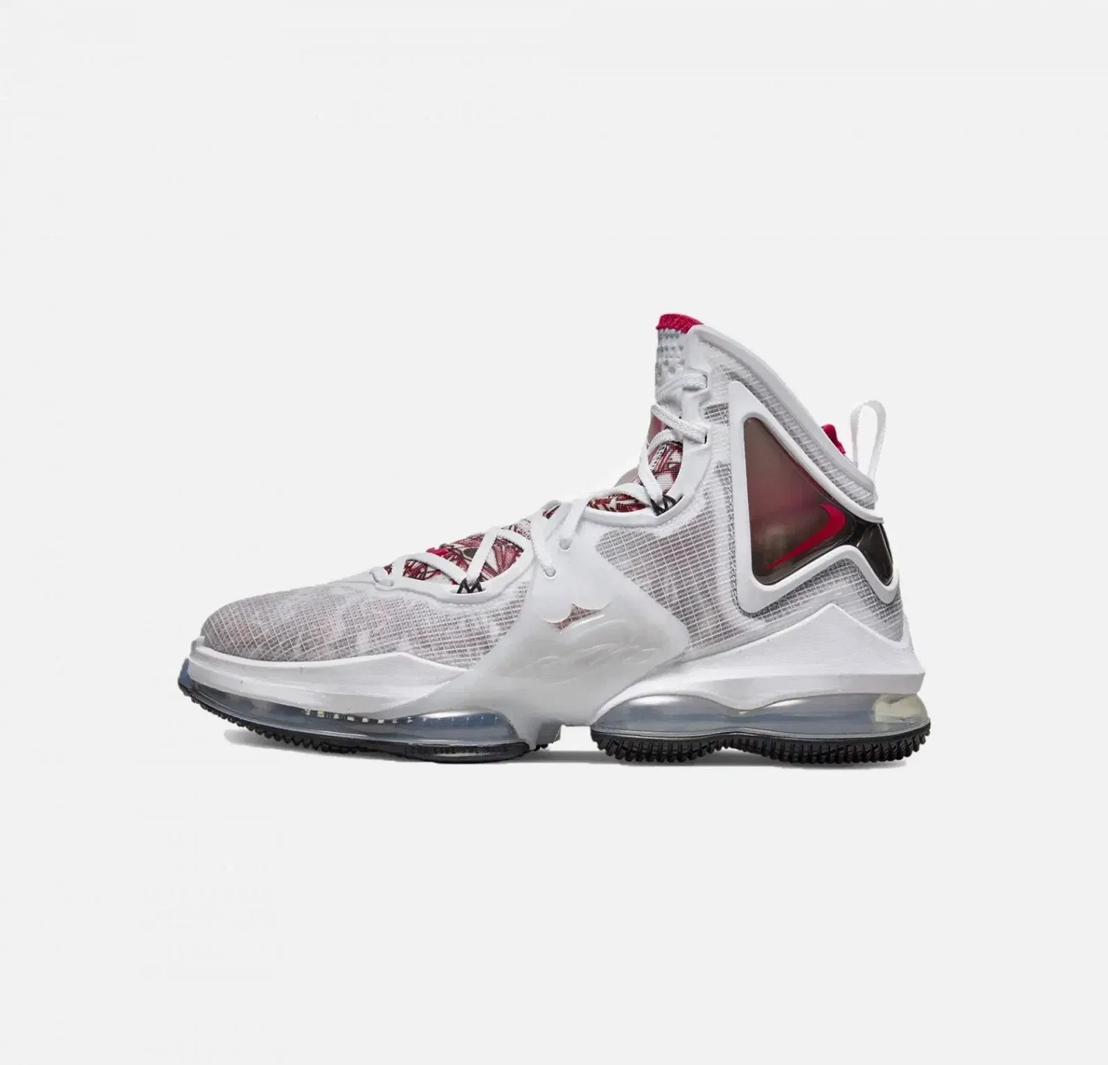 Nike LEBRON 19 { WHITE / UNIVERSITY RED