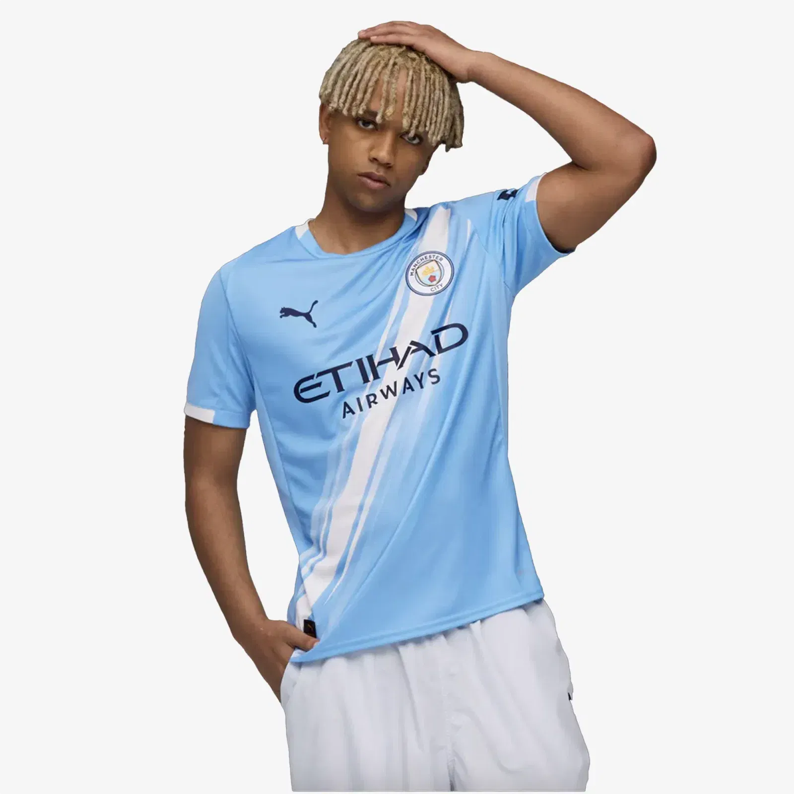 PUMA MANCHESTER CITY 25/26 HOME REPLICA JERSEY { LIGHT BLUE