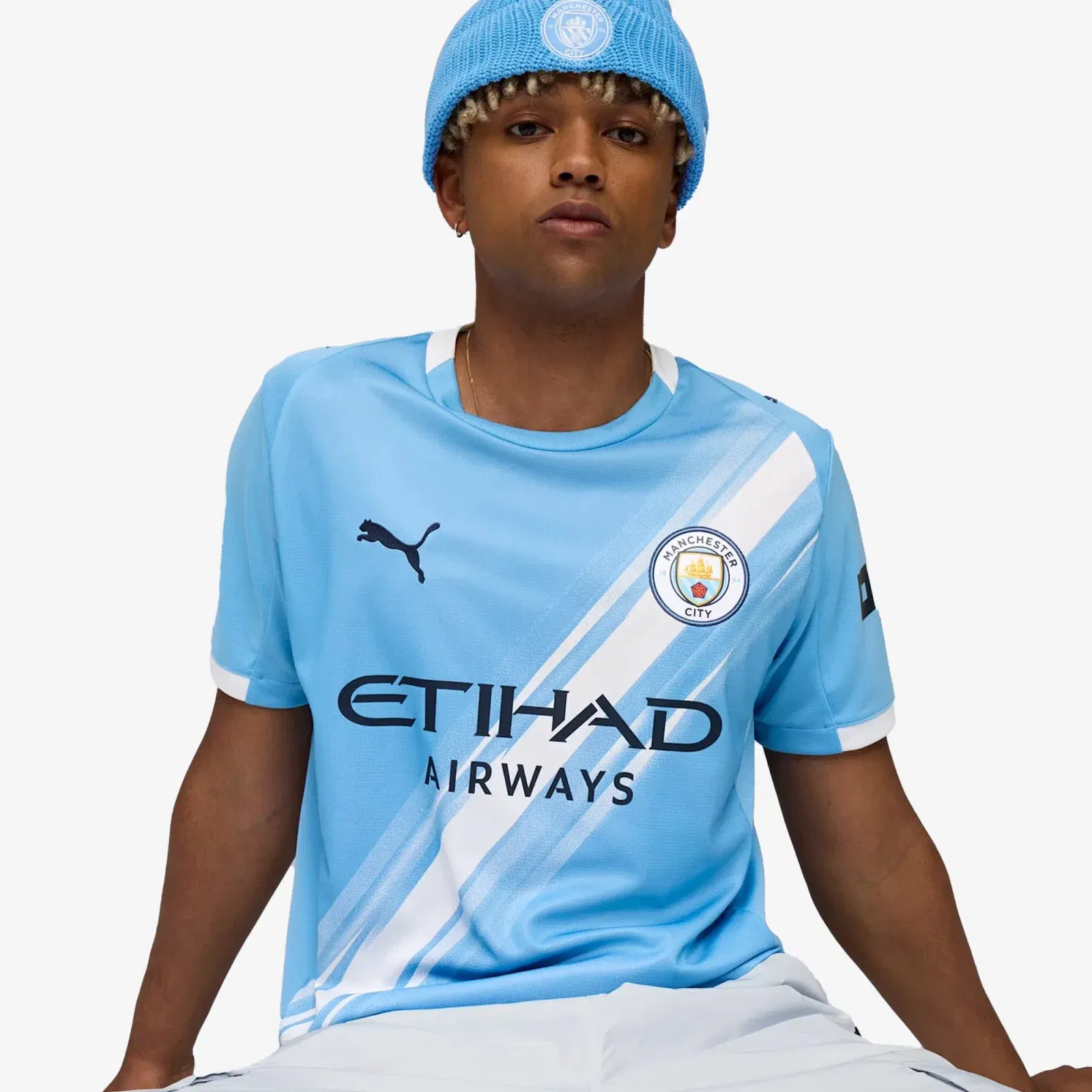 PUMA MANCHESTER CITY 25/26 HOME REPLICA JERSEY { LIGHT BLUE
