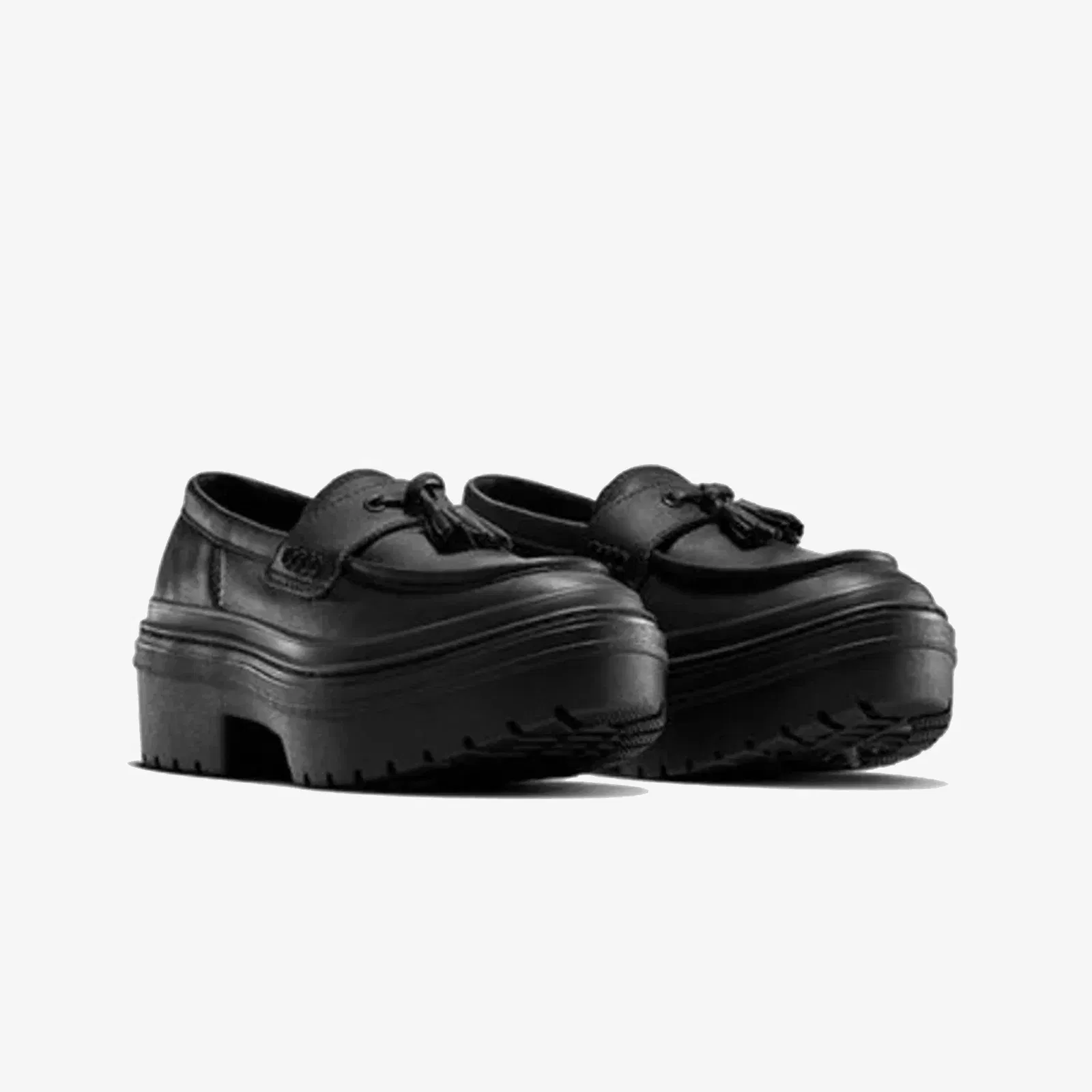Converse CHUCK TAYLOR ALL STAR LUGGED HEEL LOAFER CUERO { BLACK