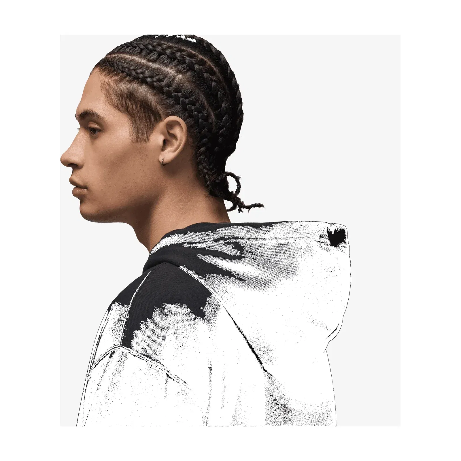 JORDAN BROOKLYN FLEECE { BLACK/WHITE