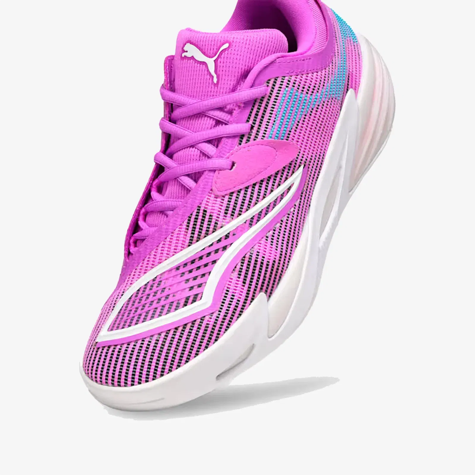 Puma ALL-PRO NITRO 2 HIGH STABILITY { ELECTRIC ORCHID-WHITE