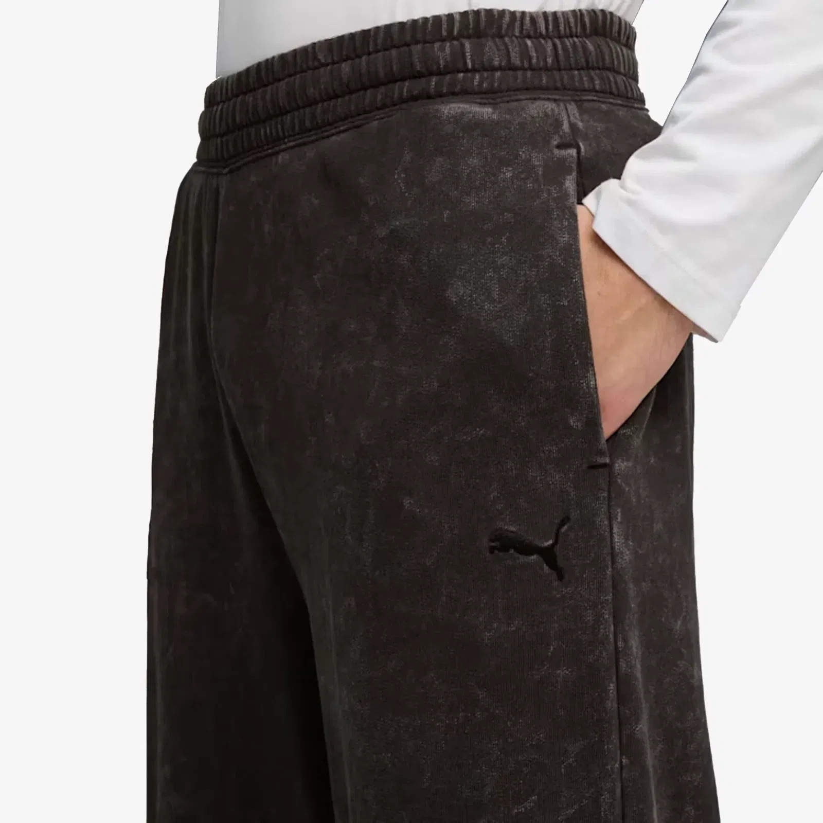 Puma FUTURE ARCHIVE OVERSIZED KNIT PANTS { PUMA BLACK