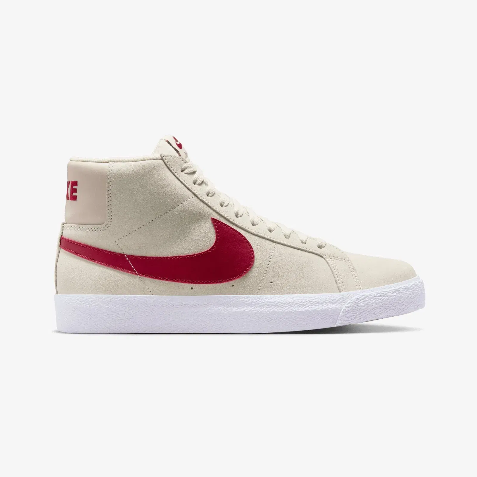 Nike SB ZOOM BLAZER MID { PALE IVORY/NOBLE RED-SILT RED-WHITE