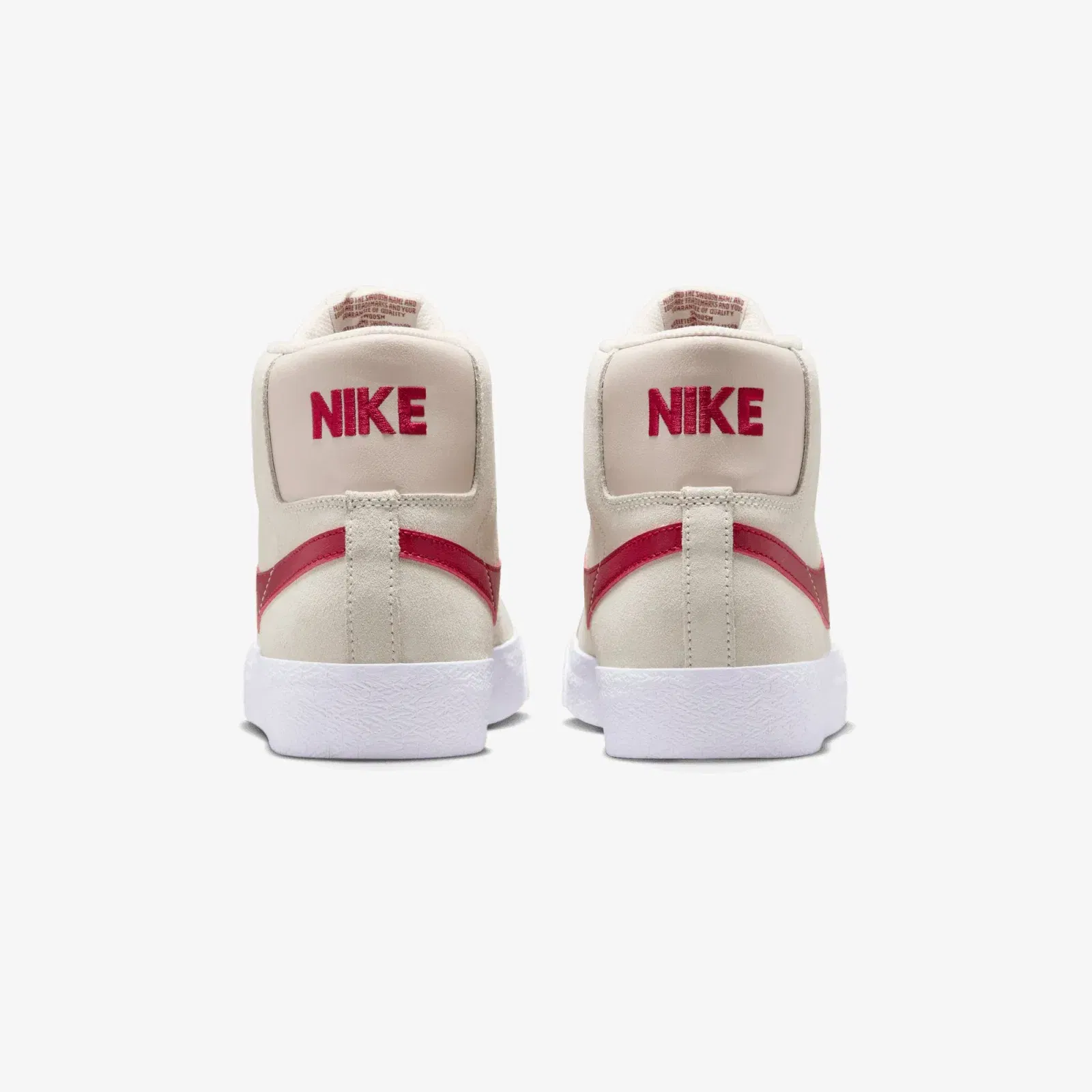 Nike SB ZOOM BLAZER MID { PALE IVORY/NOBLE RED-SILT RED-WHITE