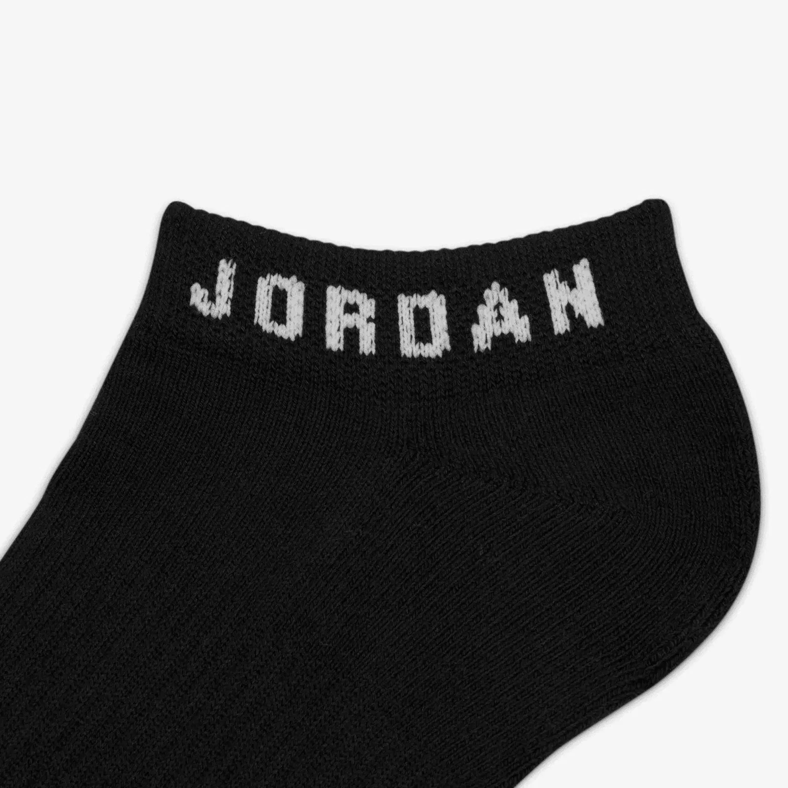 Jordan EVERYDAY NO-SHOW SOCKS (3 PAIRS) { BLACK/WHITE
