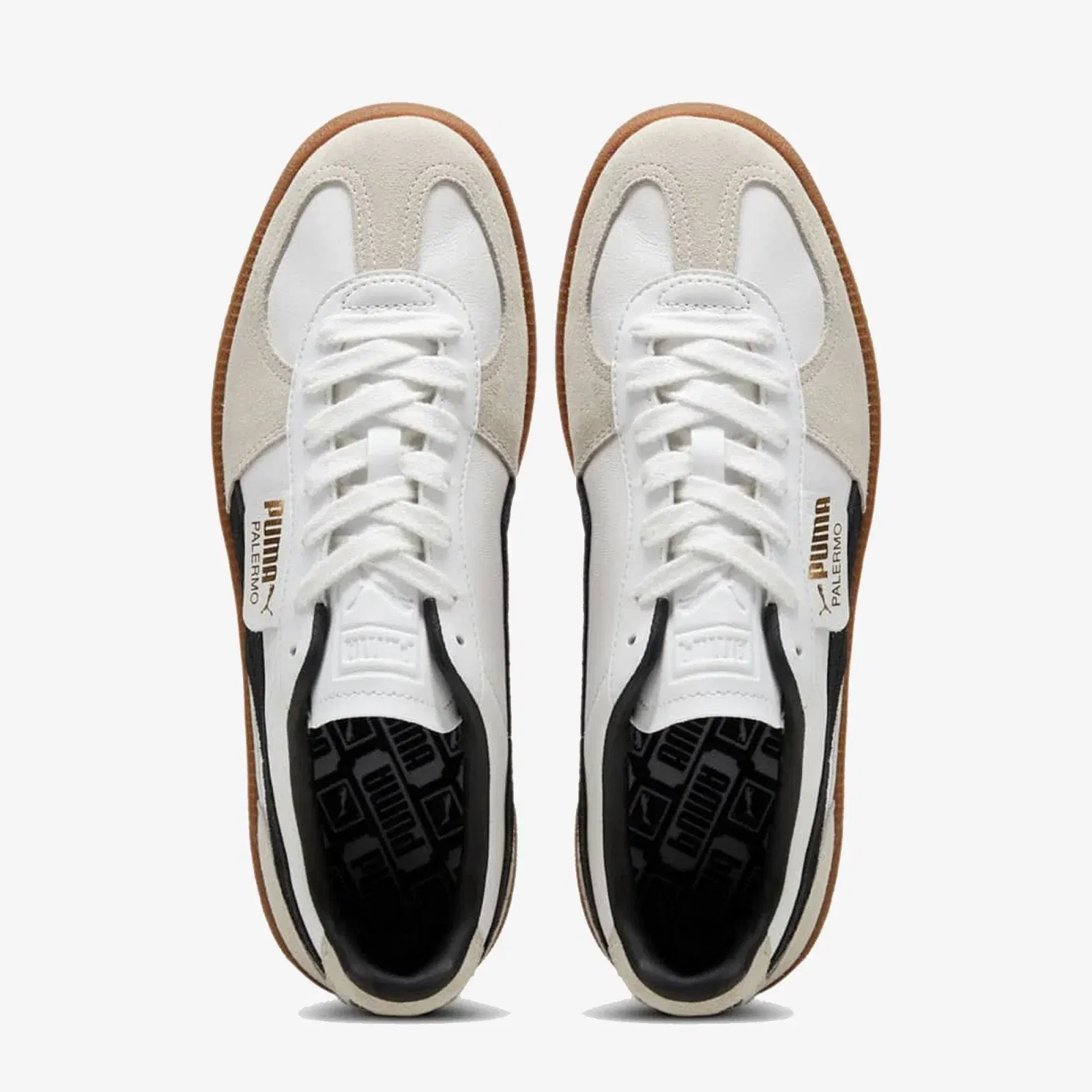 PUMA PALERMO LTH { WHITE\VAPOR GRAY-GUM