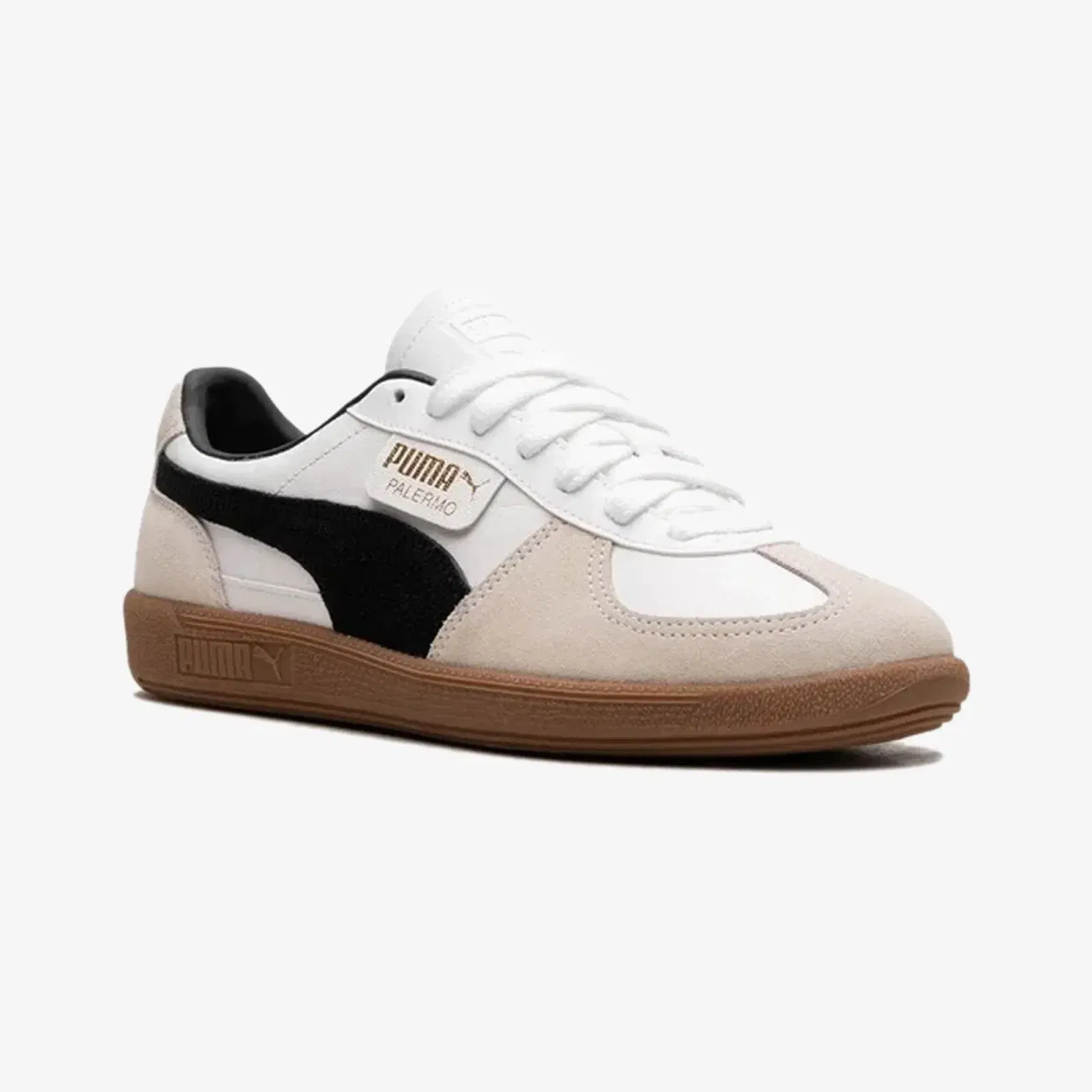 PUMA PALERMO LTH { WHITE\VAPOR GRAY-GUM