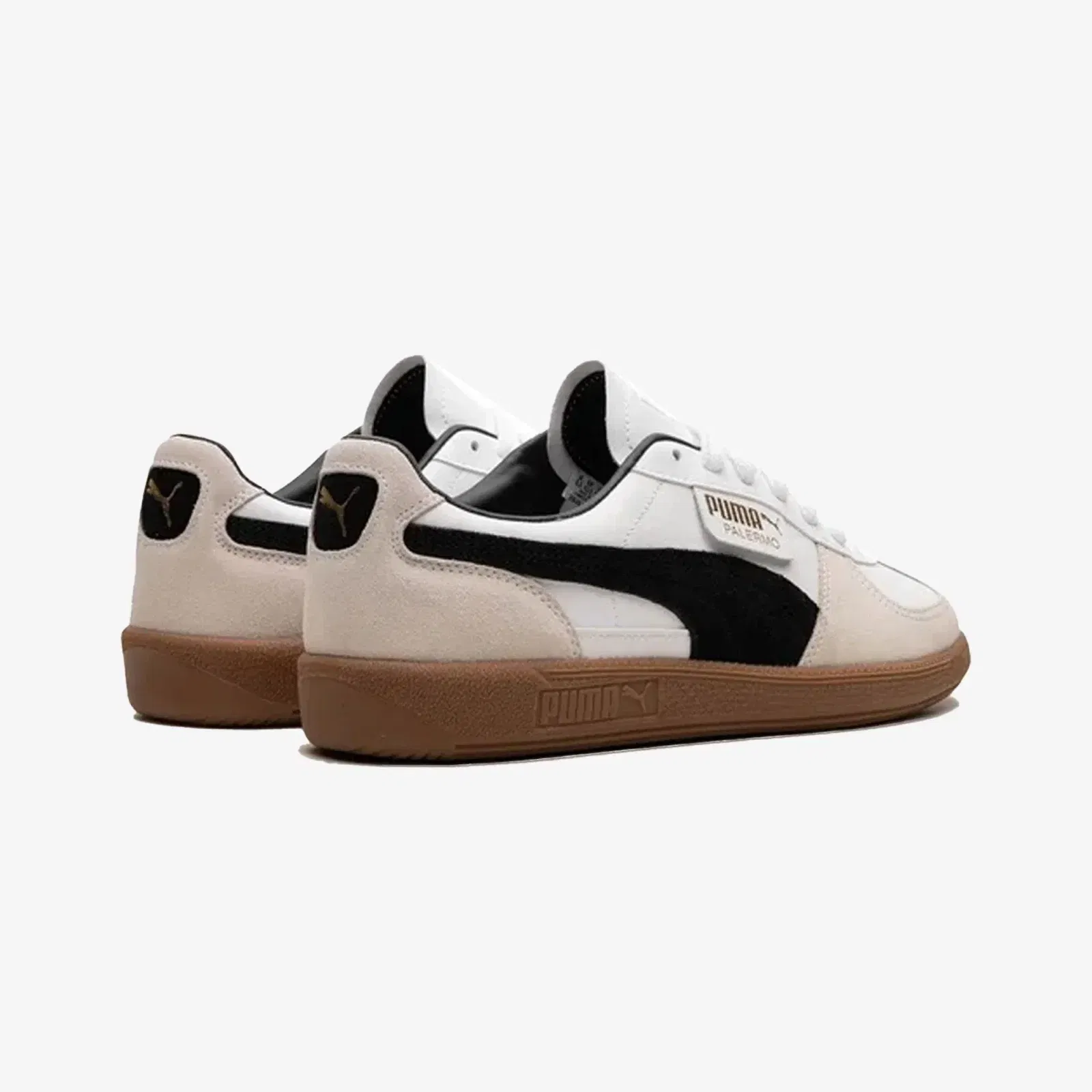 PUMA PALERMO LTH { WHITE\VAPOR GRAY-GUM