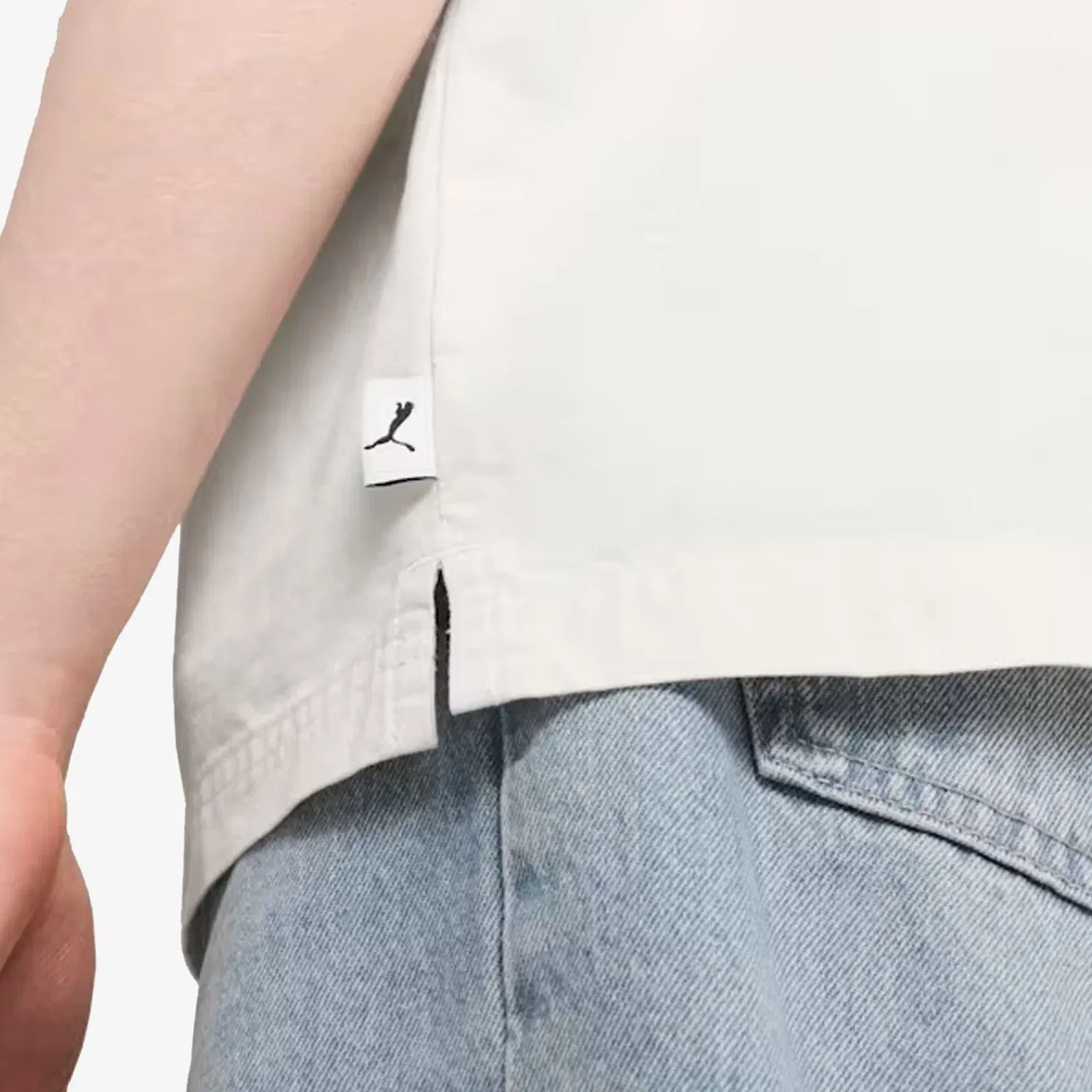 PUMA MMQ HALF-ZIP SHIRT { ALPINE SNOW