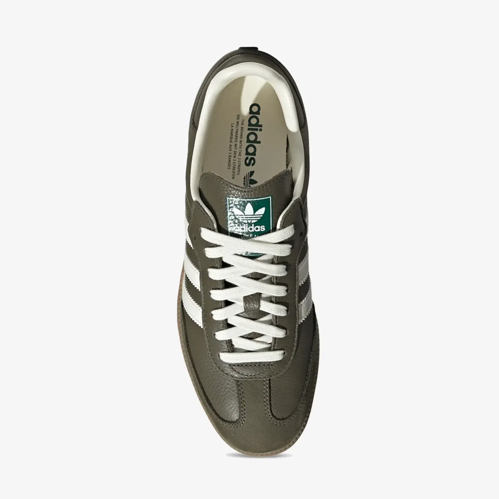 ADIDAS ORIGINALS SAMBA OG { MEDIUM DARK KHAKI/OFF WHITE-GUM
