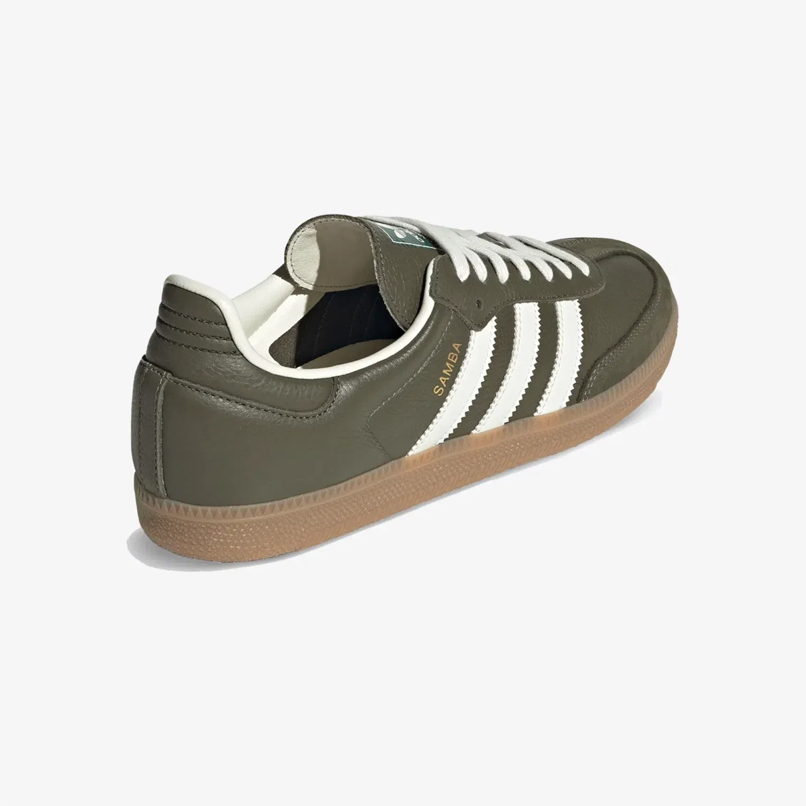 ADIDAS ORIGINALS SAMBA OG { MEDIUM DARK KHAKI/OFF WHITE-GUM