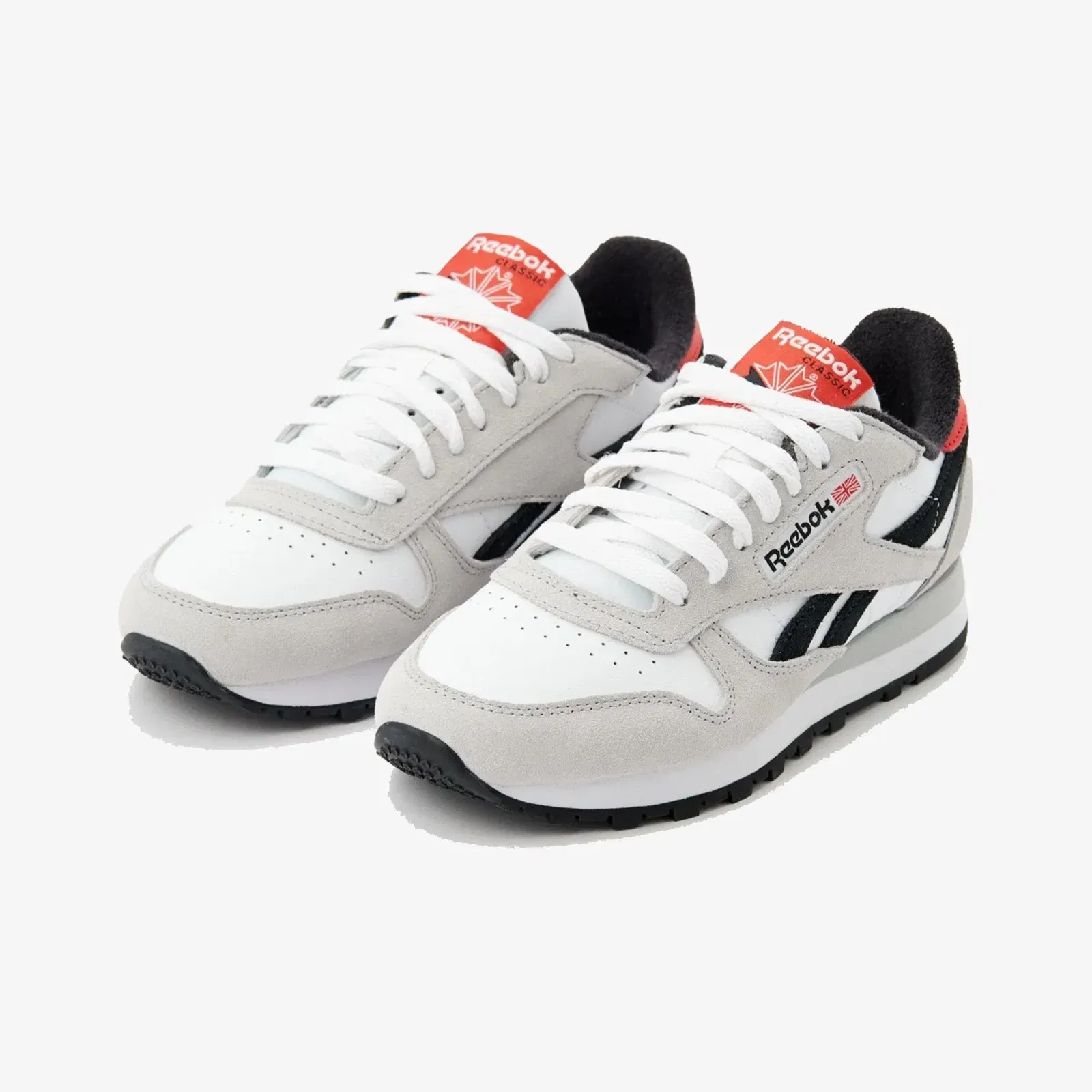 Reebok CLASSIC LEATHER { WHITE/GREY