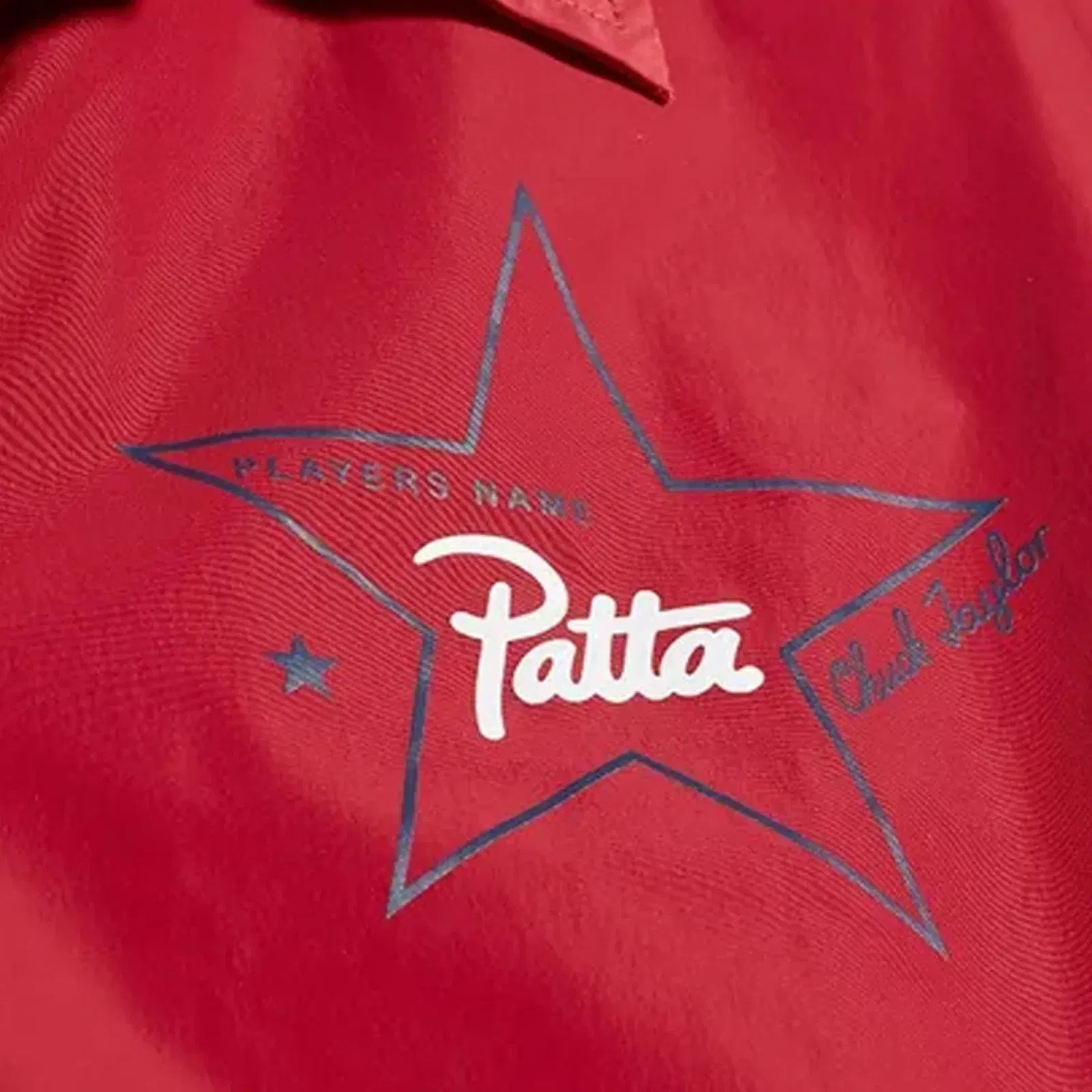 Converse X PATTA COACHES JACKET { RED
