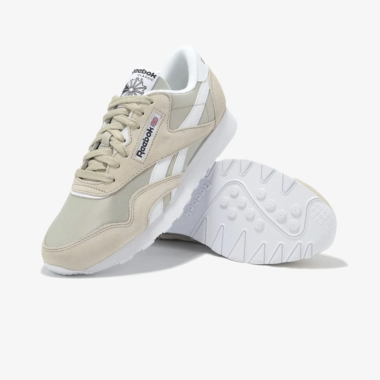 Reebok CLASSIC NYLON { SPORT BEIGE/WHITE