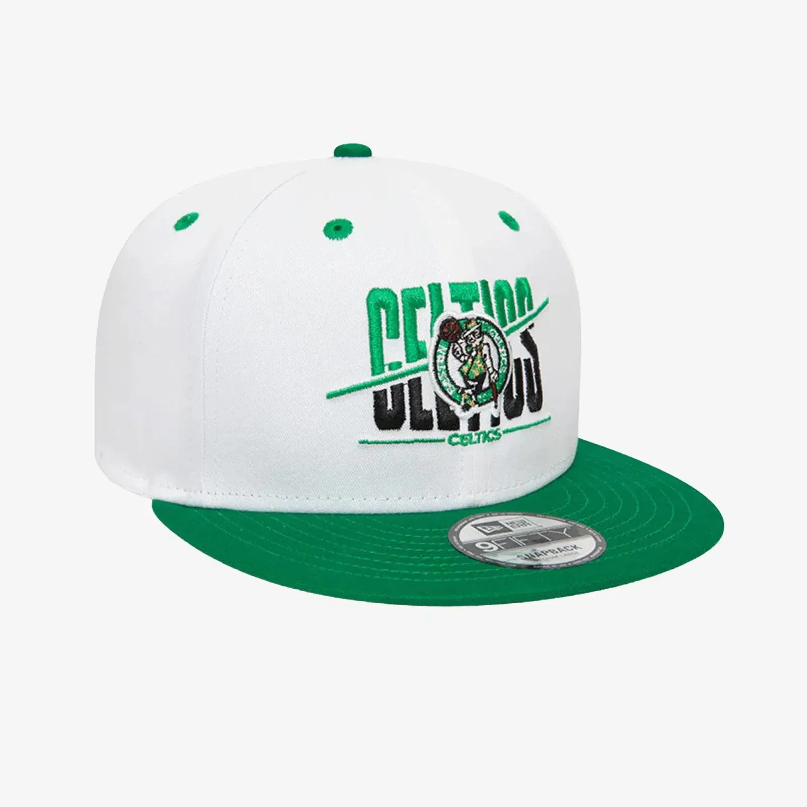 New Era BOSTON CELTICS CROWN 9FIFTY SNAPBACK CAP { WHITE