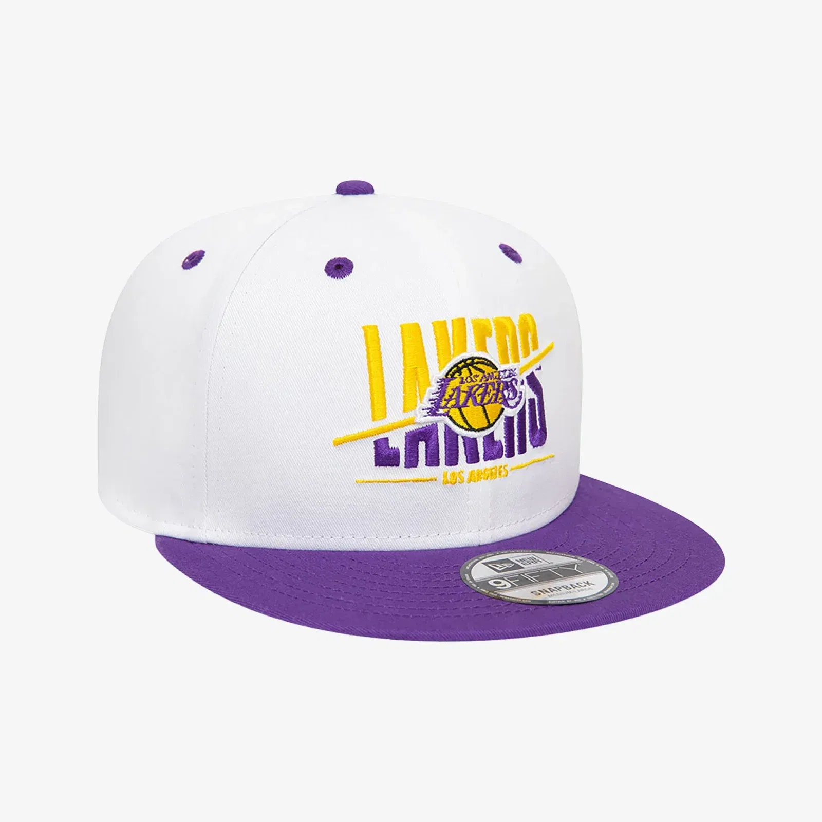 New Era LA LAKERS CROWN WHITE 9FIFTY SNAPBACK CAP { WHITE