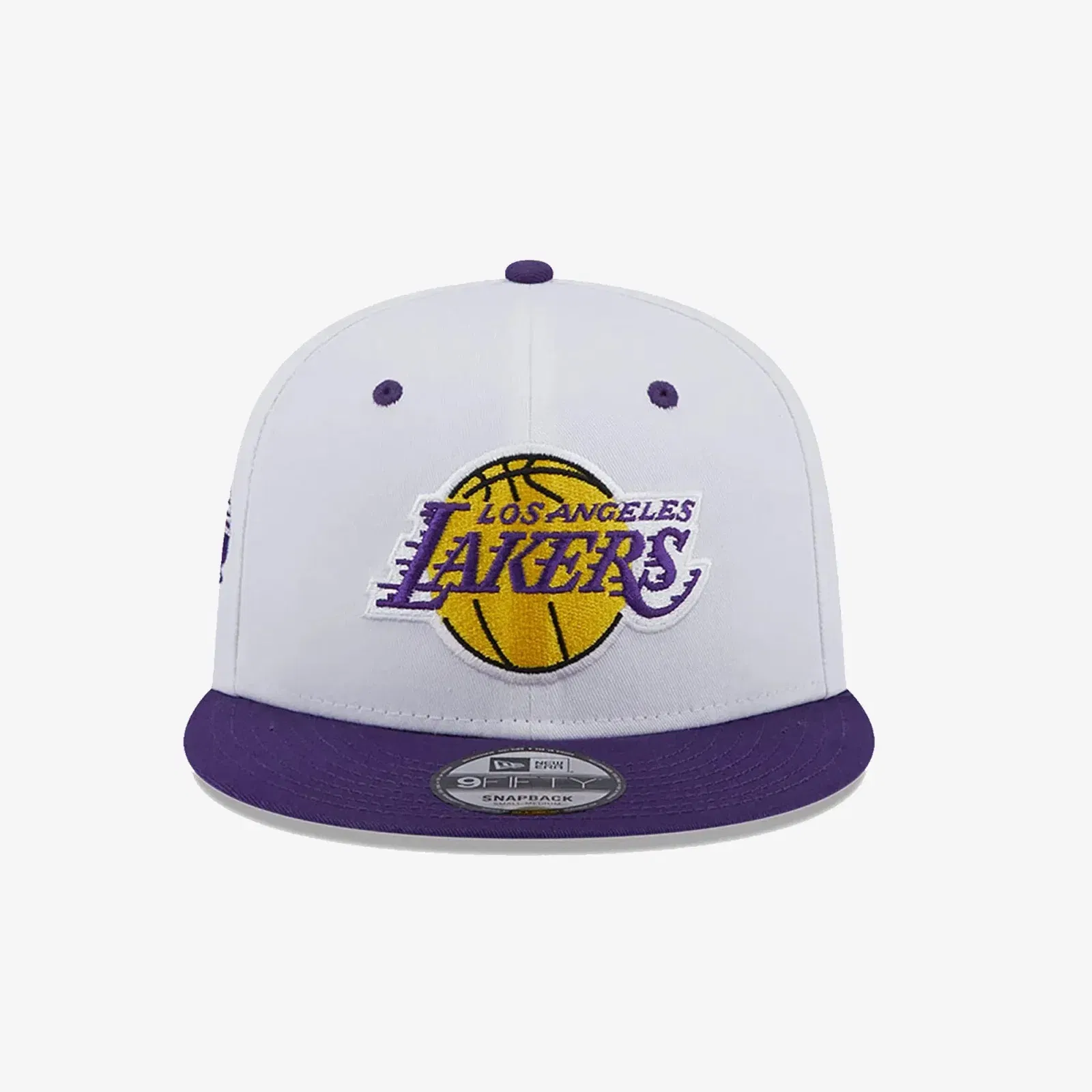 New Era LA LAKERS WHITE CROWN PATCH WHITE 9FIFTY SNAPBACK CAP { WHITE