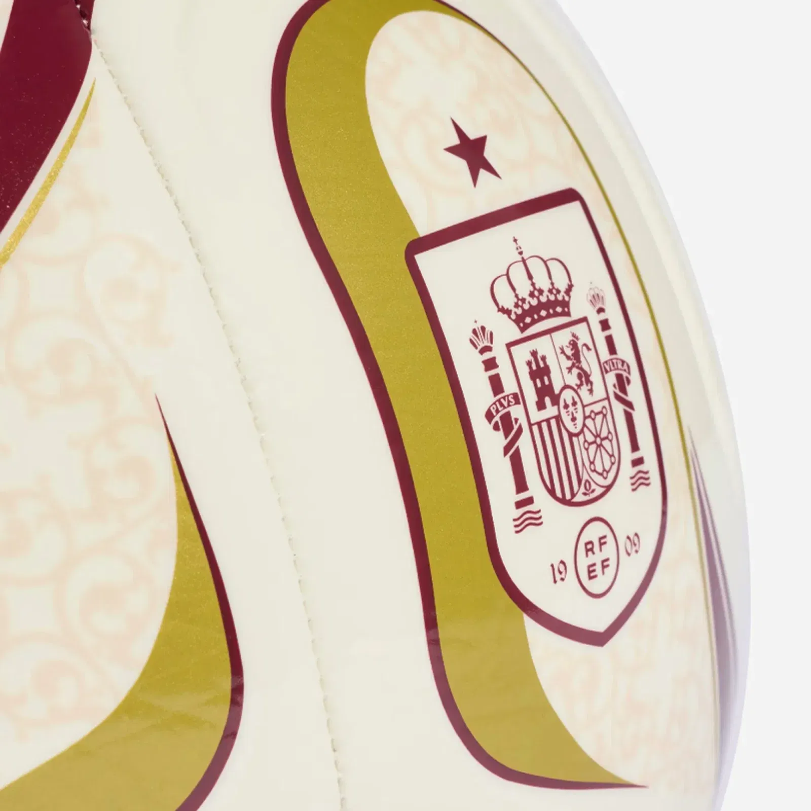 Adidas Trionda Spain Away Club Ball Off White / Team Coll Burgundy 2 / Gold Metallic