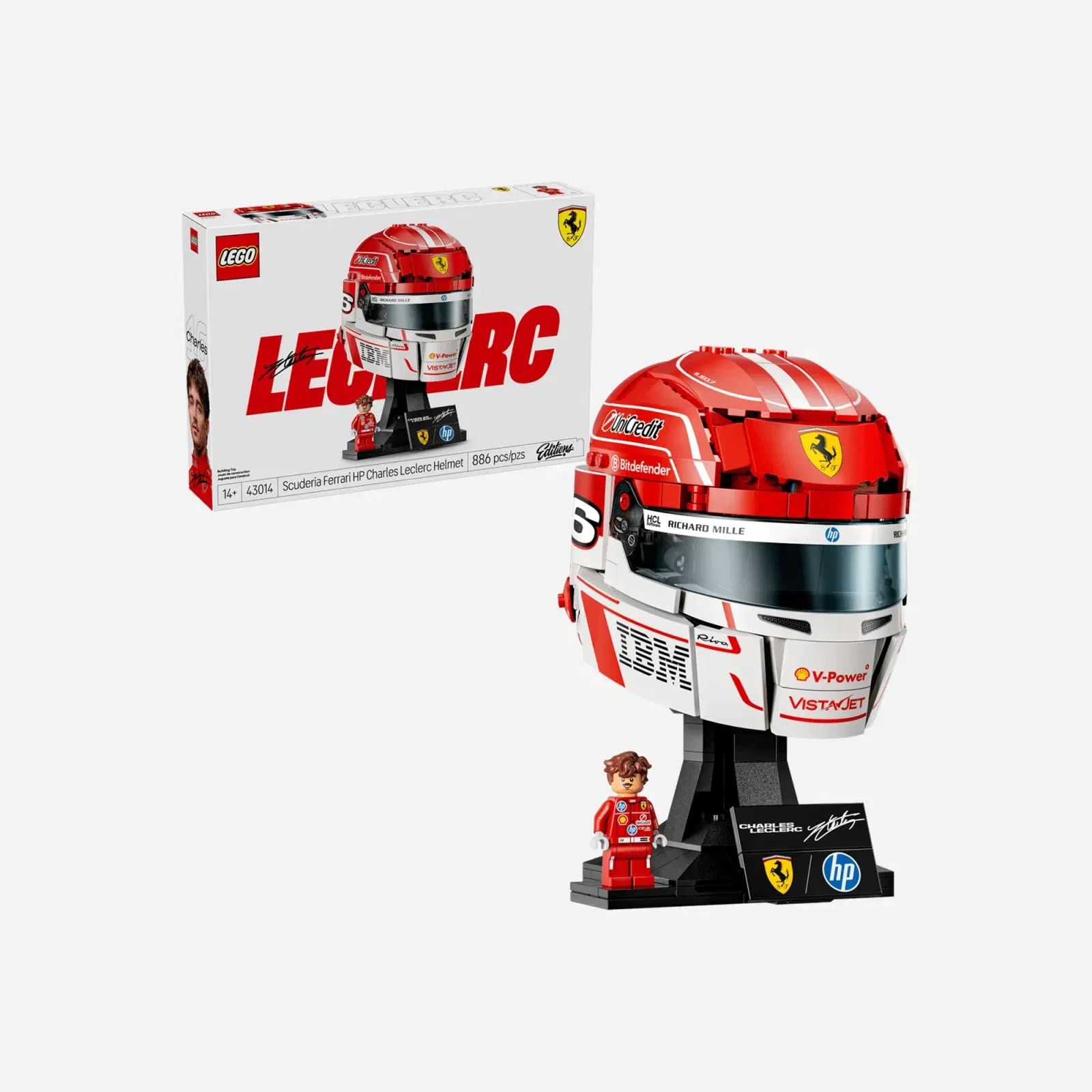 LEGO Scuderia Ferrari HP Charles Leclerc Helmet #43014